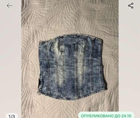 джинсовый корсет