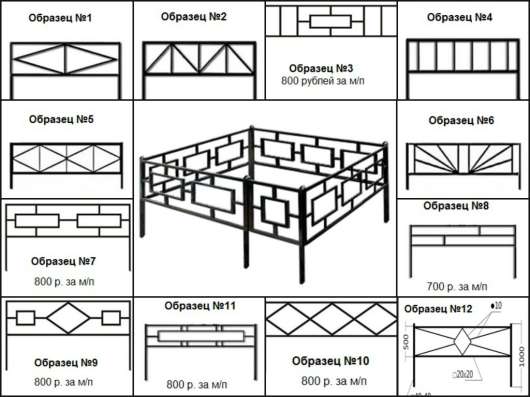 Металличесие ритуальные ограды